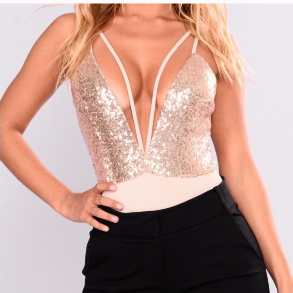 Fashion Nova Sequin bodysuit